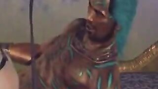 A thin brunette has an amazing experience on a big cock