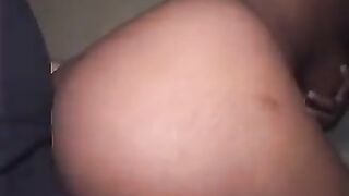 A black guy with a big dick is fucking a white woman hard