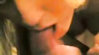 Girl made a blowjob for her boyfriend at home