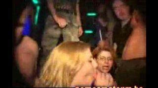 Bunch of sluttish whores resting in the club after a hard party