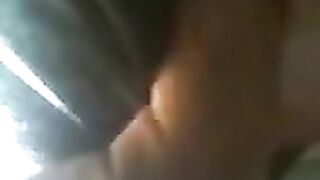 The guy pressed against the ass of a girl on the bus