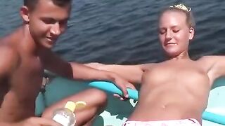 The young people are fucking and doing depraved things right in the river