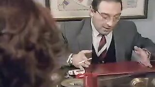 A 50-year-old man fucked a young student on the table