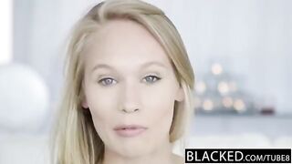 Nigerian man fucked a young blonde baby on the couch