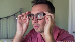The guy tore off the red underwear from the girl and had sex with her