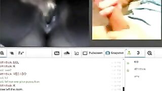 A married woman has sex with her husband on the webcam
