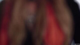 Three flaps fucked in stockings, the blonde was planting her face