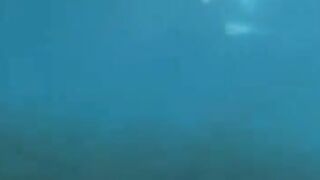 Aquatic sex at the bottom of the sea