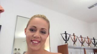The whore received a new dress in exchange for her mouth, showcasing raw passion