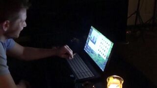 The wife got so excited after watching porn and fucked with her husband