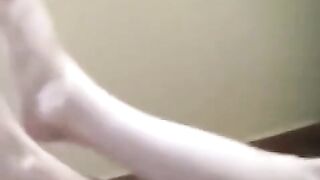 A drunk girl smoked a naked cigarette and suffered from burns