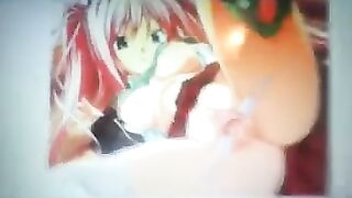 As usual, the anime chick got her pussy jerked off a cock