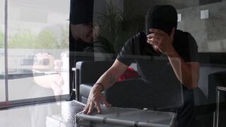 Girl was fucked by the police for theft in stockings