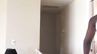 A sexy blonde girl fucked in her ass by a black man