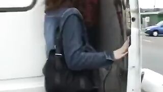 Girl is fucked by two guys in an interracial threesome