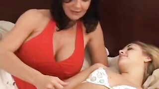 Strap-on sex with lesbian beauties is always a great pleasure