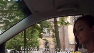 A newly married bride gets fucked by a taxi driver