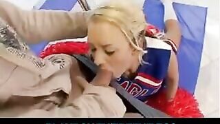 The flexible gymnast sits on the twine and has sex