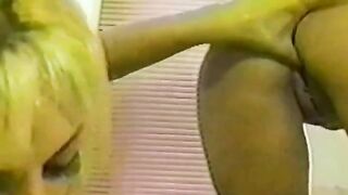 Girl fun in the shower with soap bubbles