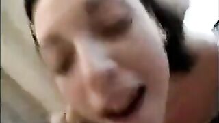 Friend licked the sperm from her friend's vagina and anus
