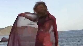 A sexy girl with small boobs got her pussy wet in HD