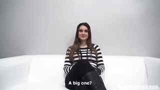 Czech girl was at casting and agreed to do everything for a contract