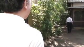 A beautiful Asian girl is having fun after class with her teacher