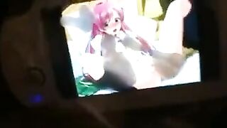 Hentai liked to masturbate with his favorite hentai characters