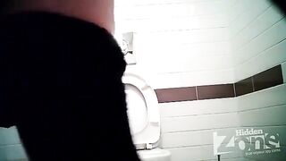 Camera in the toilet of the shopping mall