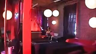 Black woman in latex suit riding cock with intense pleasure