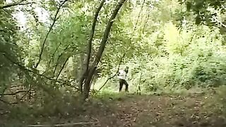 A girl was captured by a maniac in the forest and was about to be taken