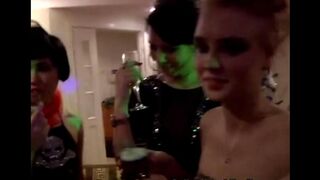 Young whores enjoy an orgy at a wild party