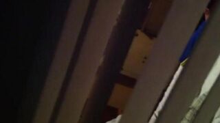 The guy shoots sex of his neighbors with a hidden camera