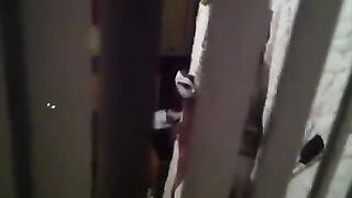 The guy shoots sex of his neighbors with a hidden camera