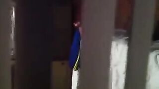 The guy shoots sex of his neighbors with a hidden camera