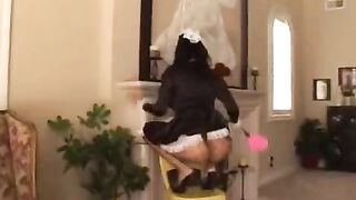 A guy fucked his maid while his wife was at work, what a bastard!