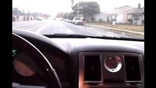 Nikki makes a blowjob right in the car, no need to go anywhere