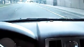 Nikki makes a blowjob right in the car, no need to go anywhere
