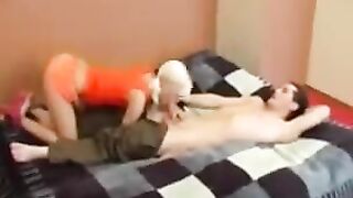A young girl could not resist her brother, who had his way with her