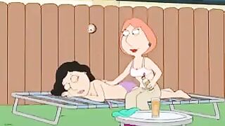 Lesbian porn with griffins featuring Bonnie and Lois from Family Guy