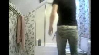 I peed in the toilet and a girl came to my aid