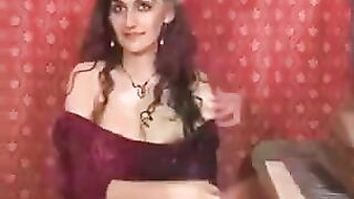 Fingered pussy of a girl with a natural forest hair