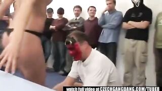 An abnormal model with a dirty mouth has sex with three guys