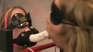 Bondage of two girls as a part of their lesbian sex