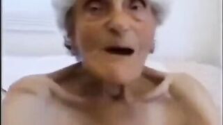 A shocking video of an old woman getting fucked and the guy finishing
