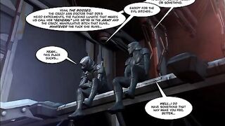 Mature woman fucks with a guy in a porn comic