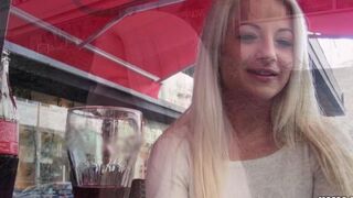 A sexy blonde with natural tits gets fucked by a big dick in HD
