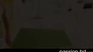 A sexy brunette wanted to fuck while listening to music