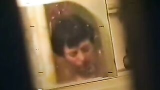 A drunken woman was bathed and fucked by a soldier
