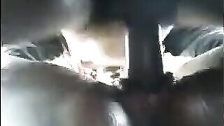 The black girl was heavily fucked, her pussy soaked with cum